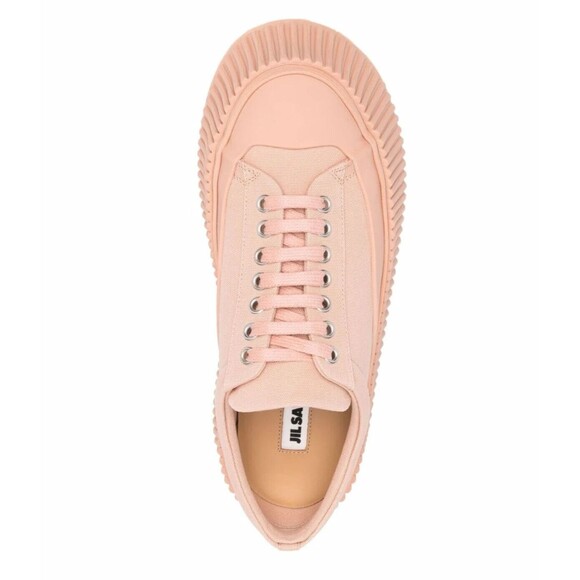 Jil Sander Blush Ribbed Sole Sneakers Sz 11 - Picture 4 of 11